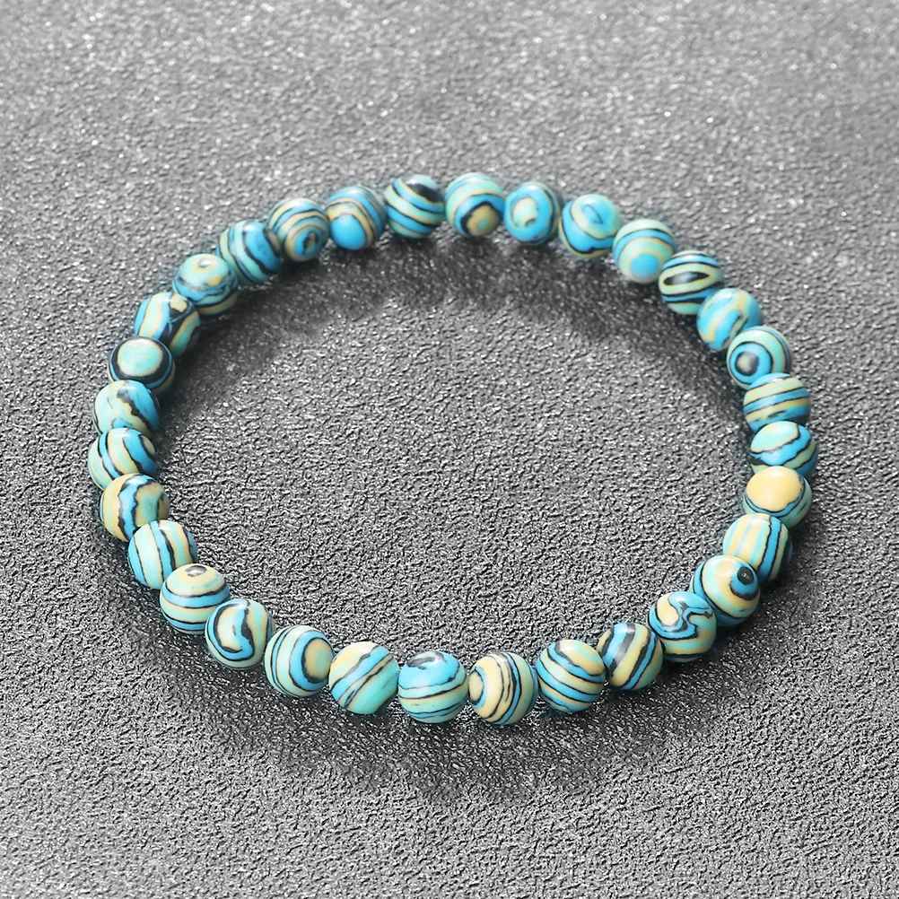 Jovie - Blå Malachit Natursten Armband